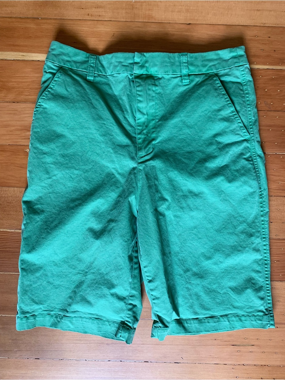 Women’s Sundance Green Preppy Cotton Chino Shorts